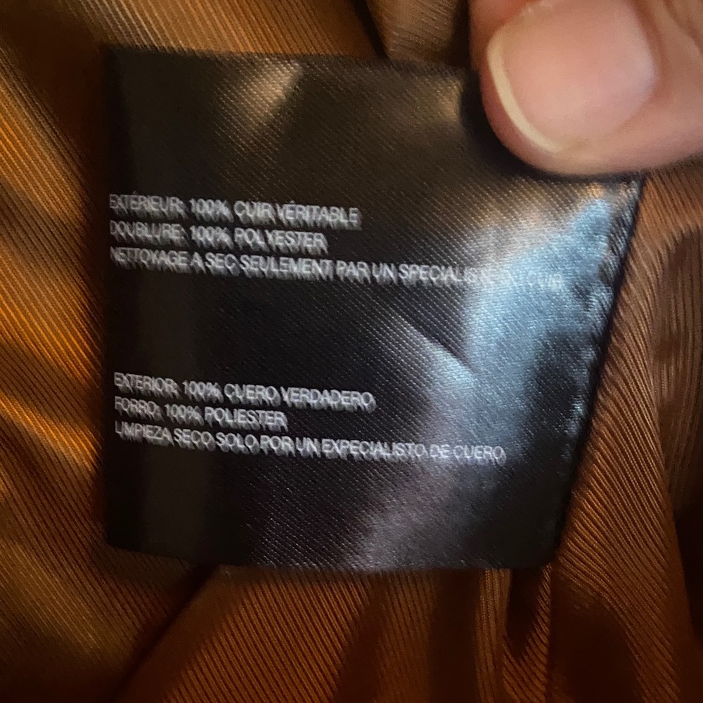 Bernardo Tan Leather Jacket - Picture 16 of 16